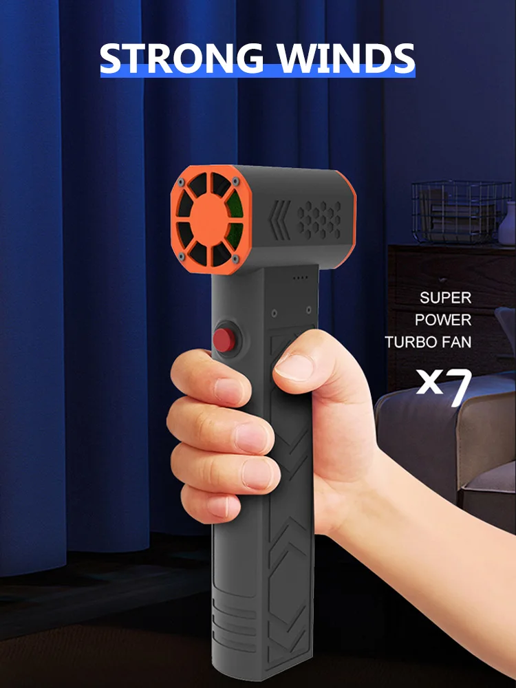 

X7 Powerful Turbo Jet Fan 130000RPM High Speed Hurricane Vacuum Cleaner Handheld Wireless Mini Air Blower