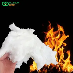 Fire Resistant Cotton High Temperature Bulk Cotton Electric Furnace Filling Cotton Boiler Insulation Cotton Fireproof Cotton 1KG