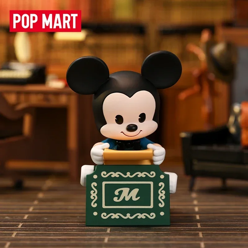 POP MART Disney Mickey Family Vintage Series Blind Box Toys Kawaii Anime Action Figure Surprise Mystery Box Dolls Gift