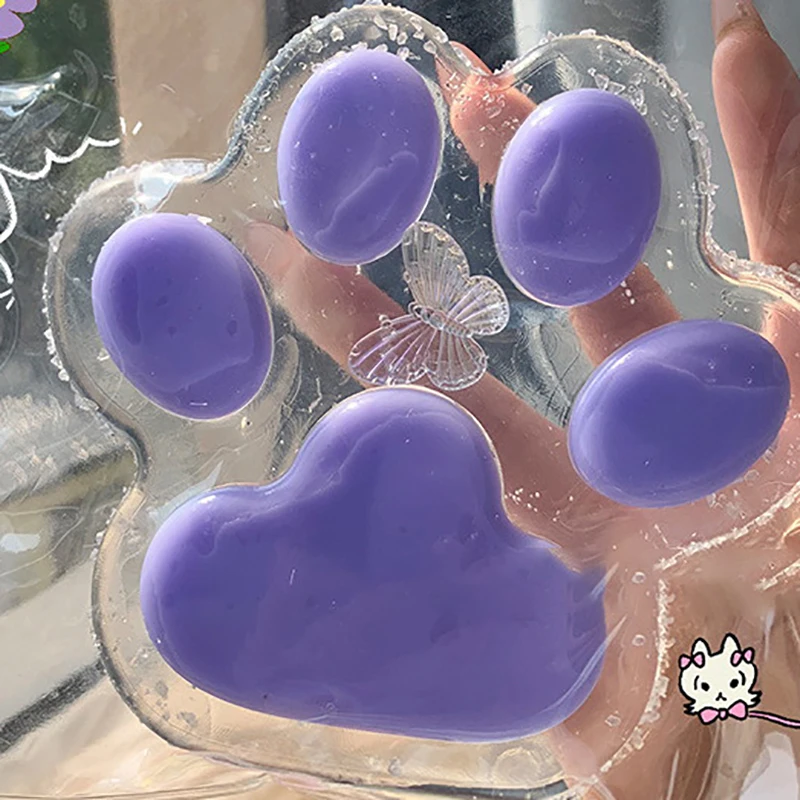 Sticky Cat PAW บีบของเล่นความเครียดบรรเทาผ่อนคลายของเล่น GIANT PAW บีบหยิกและ Decompressing ของเล่น PARTY Favors ของขวัญ