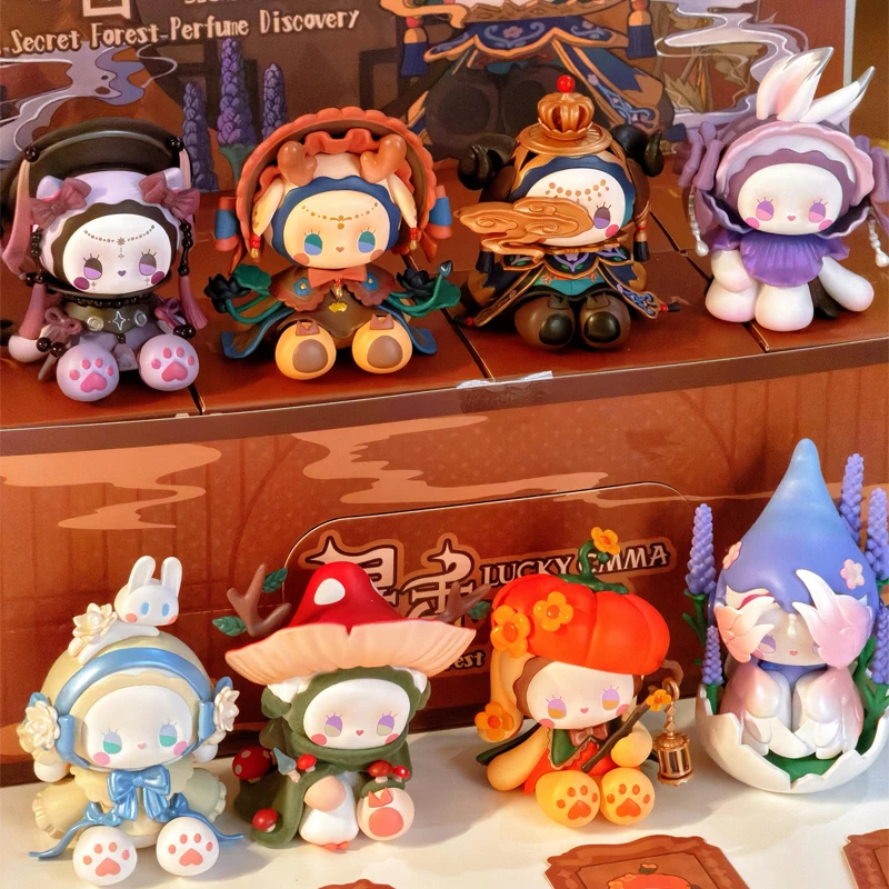 لاكي إيما العطور ديسكفري سلسلة صندوق أعمى صندوق غامض للغابات السرية مفاجأة عمل الشكل Kawaii دمية نموذج ديكور الهدايا لعبة #4