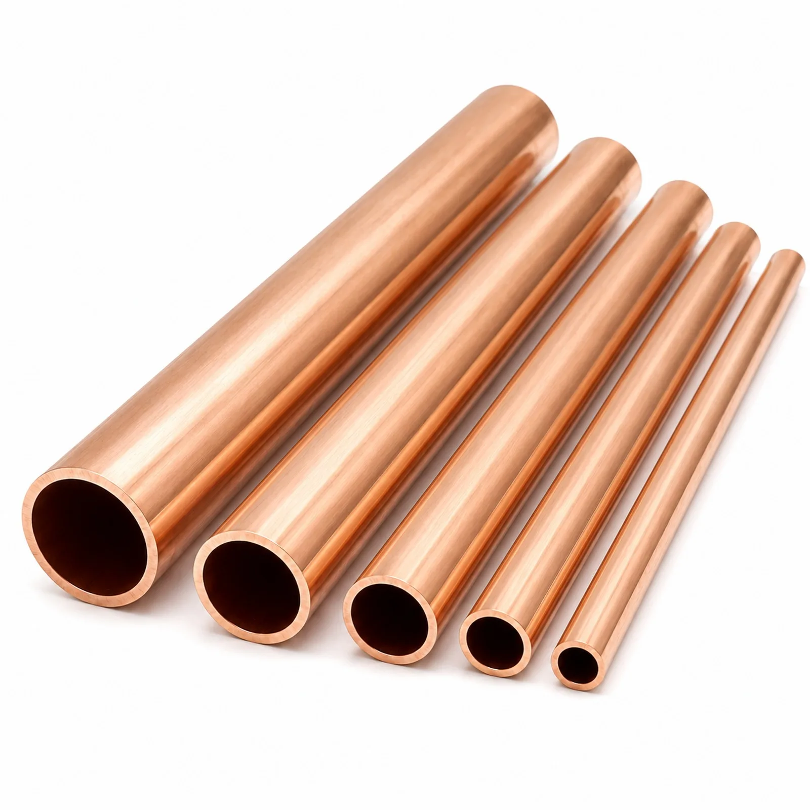 1/3/5Pcs Red Copper Tubes OD 3~20mm ID 1~18mm Length 100mm Straight Copper Pipe Tubing