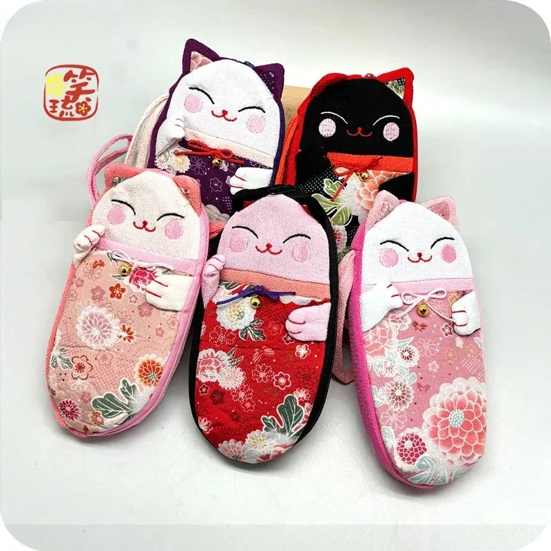 For Kids Kawaii Cherry Blossoms Cat Glasses Case Software Eyeglasses Hard Shell Spectacle Box