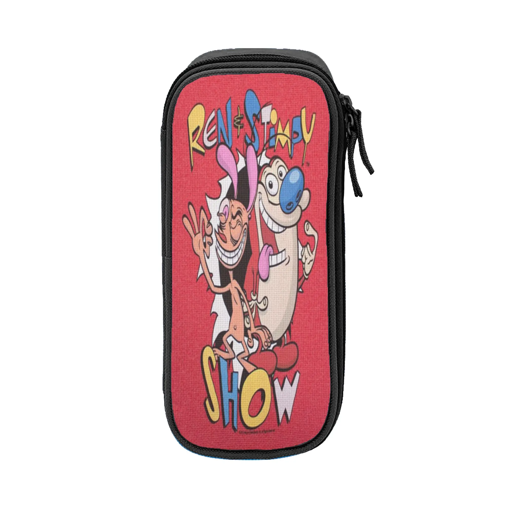 Duo Rucksack Ren & Stimpy  Pencil Cases New Pen Holder Pencil Bags Girls Boys Large Storage Students School Zipper Pencilcases