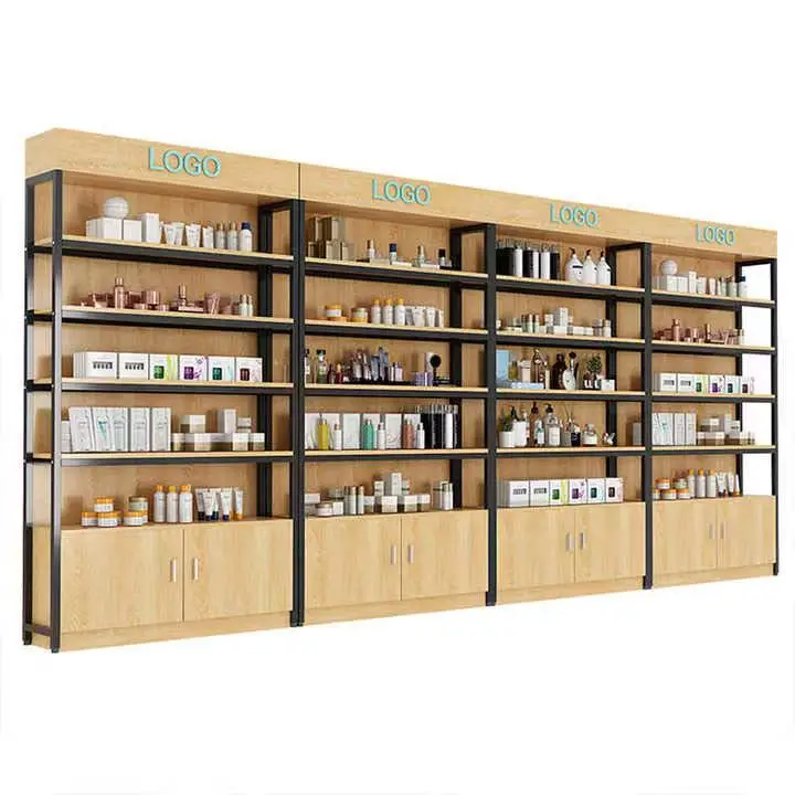 ชั้นวางสินค้าซุปเปอร์มาร์เก็ตแบบกำหนดเอง ชั้นวางโลหะแบบหลายชั้นปรับระดับได้ ไม่ต้องใช้สลักเกลียว ชั้นวางแสดงสินค้าสำหรับซูเปอร์มาร์เก็ต