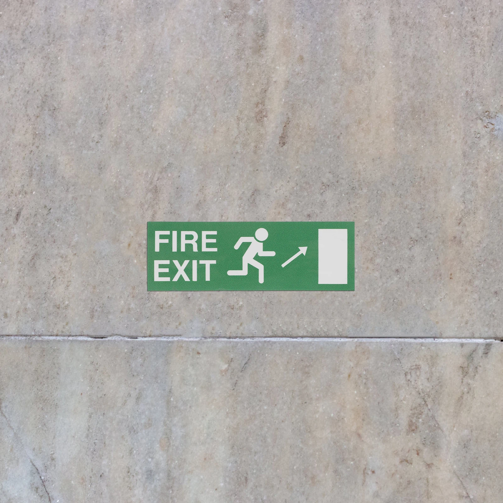 

2 Sheet Warning Sign Sticker Emergency Lights for Business Car Elevator Safety Signs Paper Door Alert Escape Route