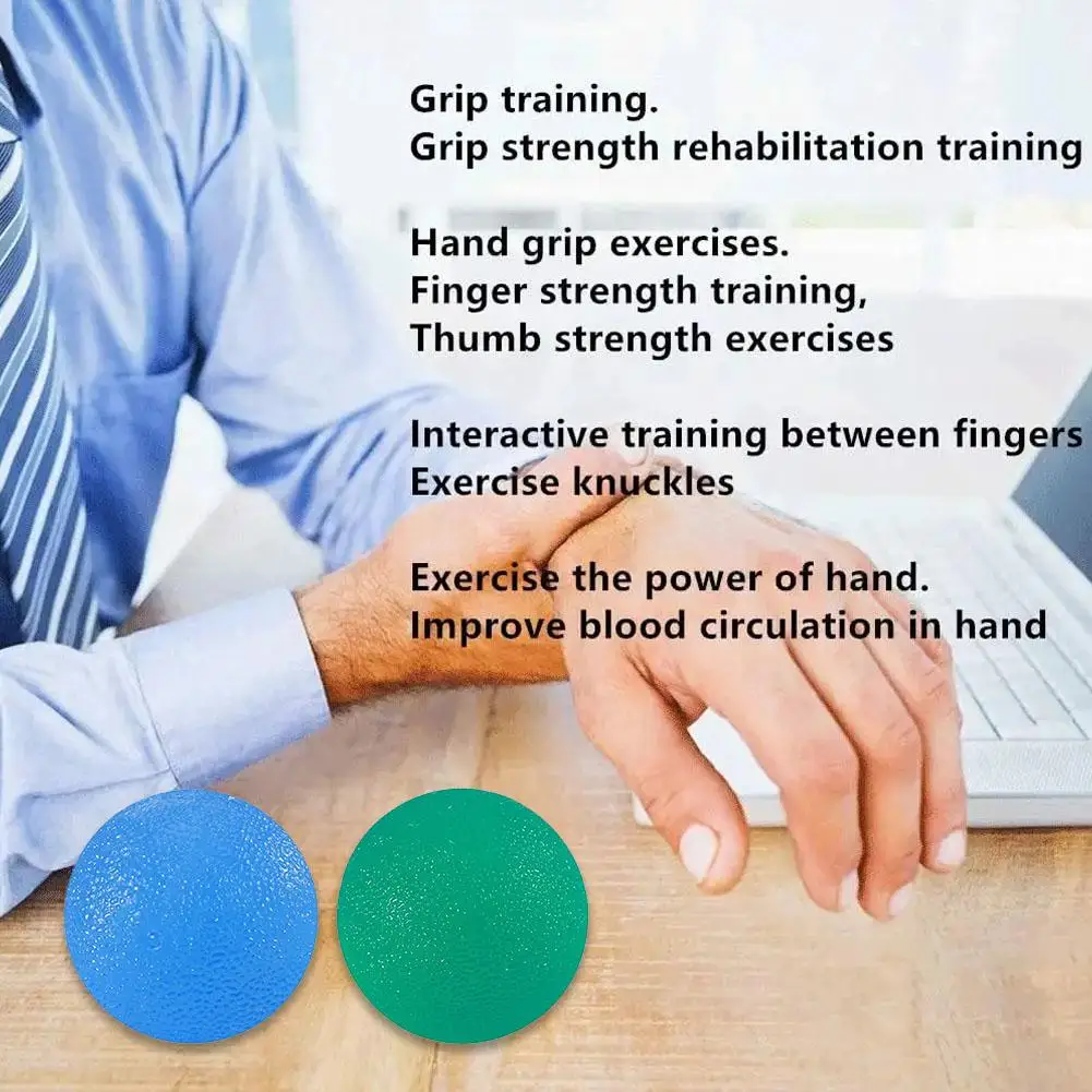 Hand Grip Ball Rehabilitation Training Tools Enhance Hand Flexibility Prevent Joint Injury Relieve Fatigue High Elasticity Ball