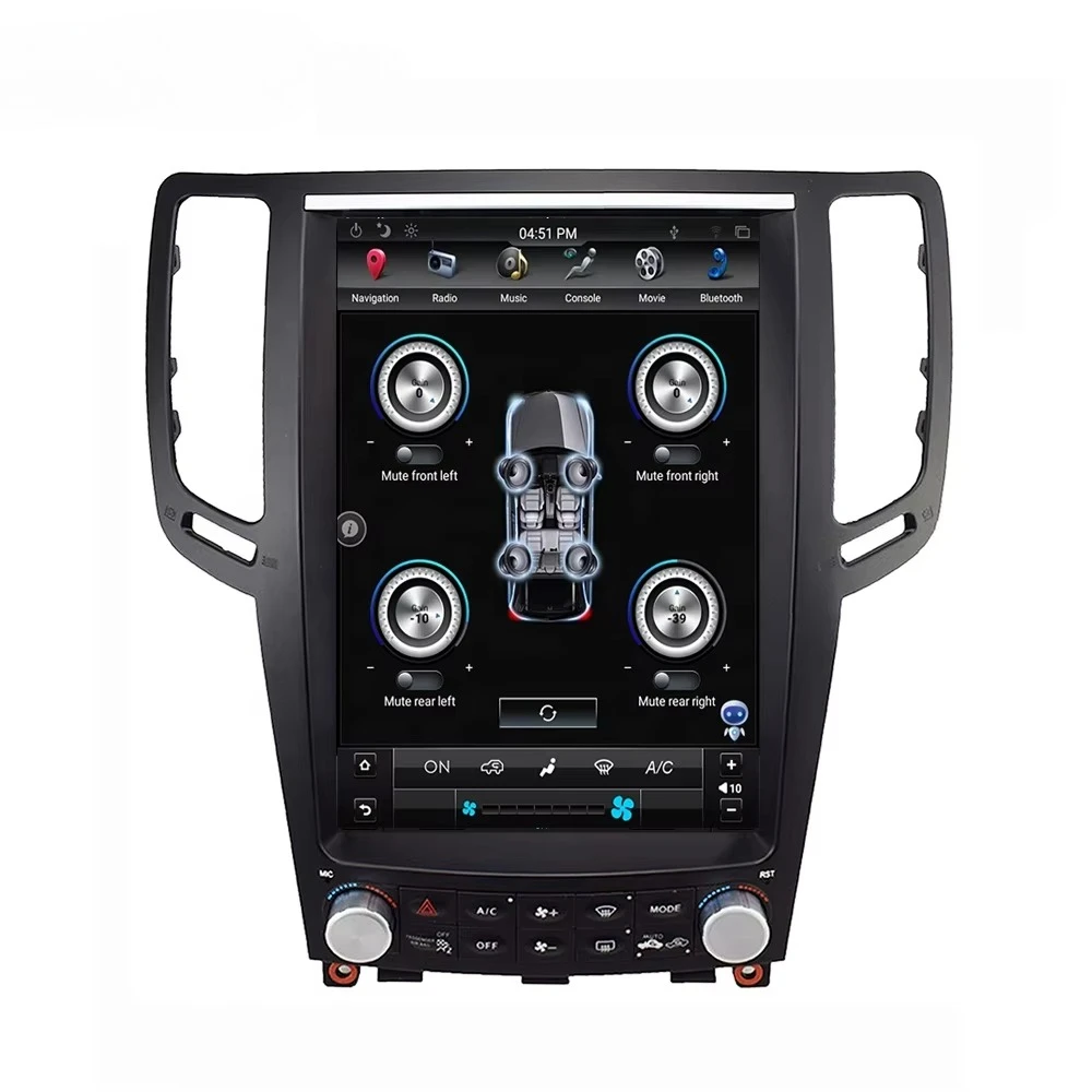 12.1\" Style Navigation Android Car DVD Multimedia Player GPS GPS DSP Amplifier Compatible Infinity G25 G35 G37 2007-2013