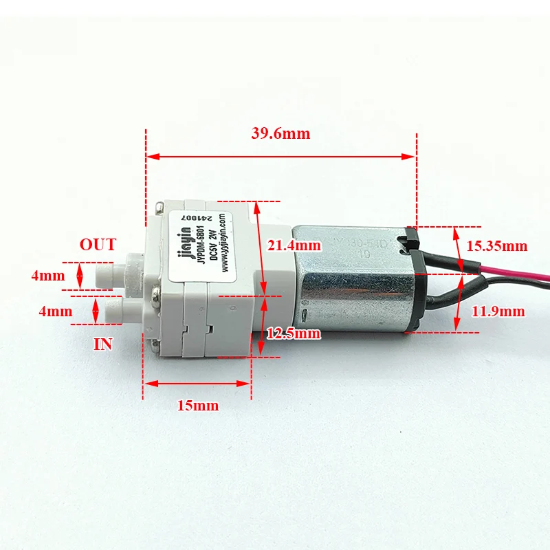 JYPDM-6B01 Small Mini 030 Diaphragm Water Pump DC 3V 3.7V 5V 6V Micro Self-priming Suction Water Pump DIY Sweeper Robot