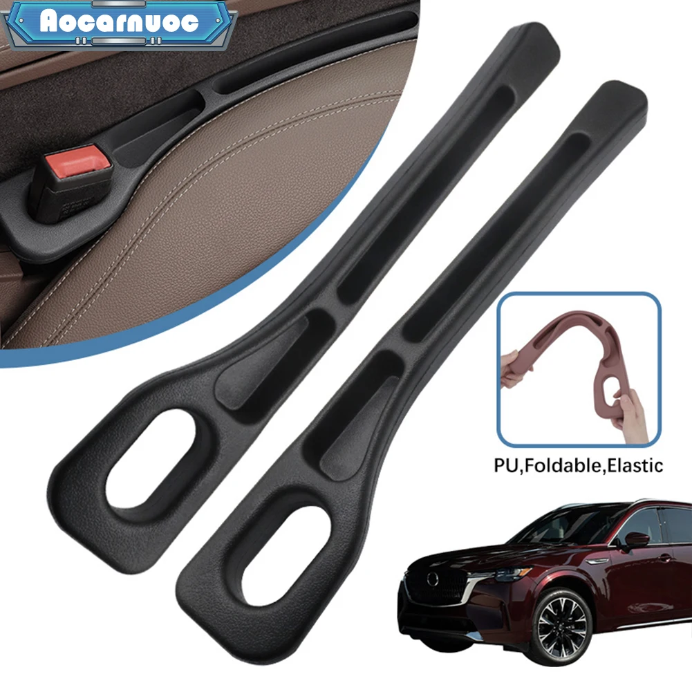 2pcs/set Car Seat Gap Filler Strip Leak-proof Filling Plug Accessories For Mazda CX-30 CX-50 CX-90 2019 2020 2021 2022 2023 2024