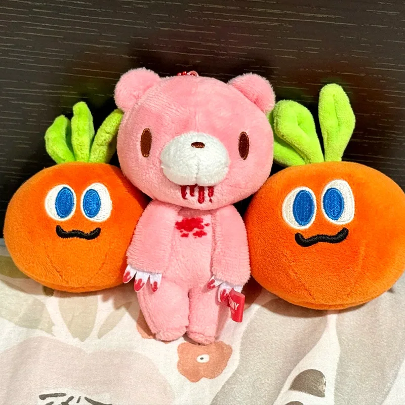 12 cm rosa Bär Plüsch Anhänger Spielzeug blutdorstige rosa Bär Stofftier süße Teddy Spielzeug Stofftier Kissen für Kinder Geburtstagsgeschenk