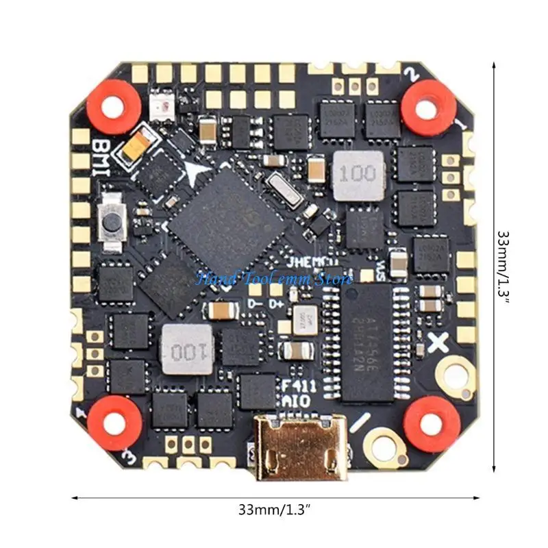 H37F 40A وحدة التحكم في الطيران بدون فرش GHF411AIO F411 2-6S حل الطيران الدقيق #6