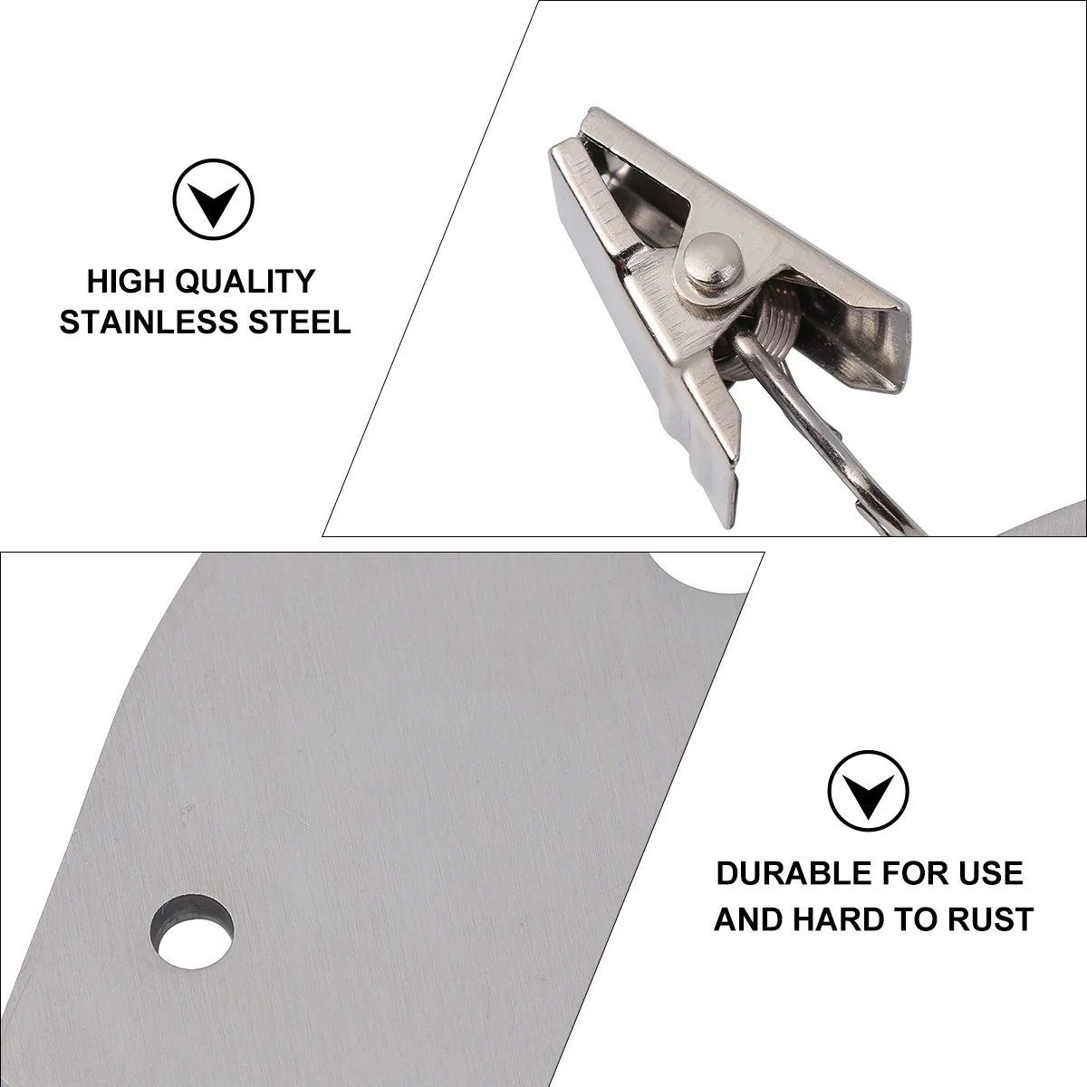 

4Pcs Stainless Steel Table Cloth Holders Rustproof Windproof Clips for Picnics Parties Weddings Home Decor