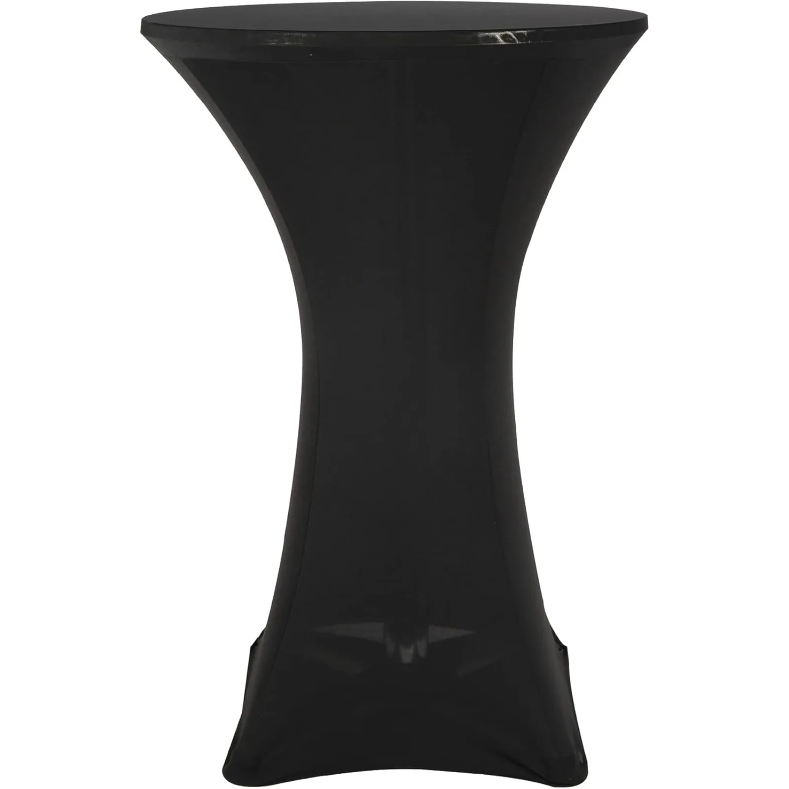 

US 24" Cocktail Table with Black Cover, Folding Round Bar Table Pub Table with Flip-Up Top for Parties Restaurant, 30" /45" Two