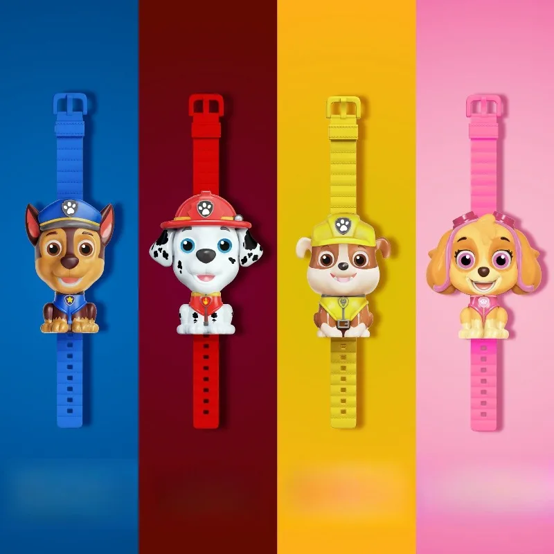 باو باترول تشيس الأطفال الساعات أنيمي سيليكون حزام ساعة إلكترونية الكرتون للتحويل صبي فتاة ساعة رقمية هدايا عيد الميلاد