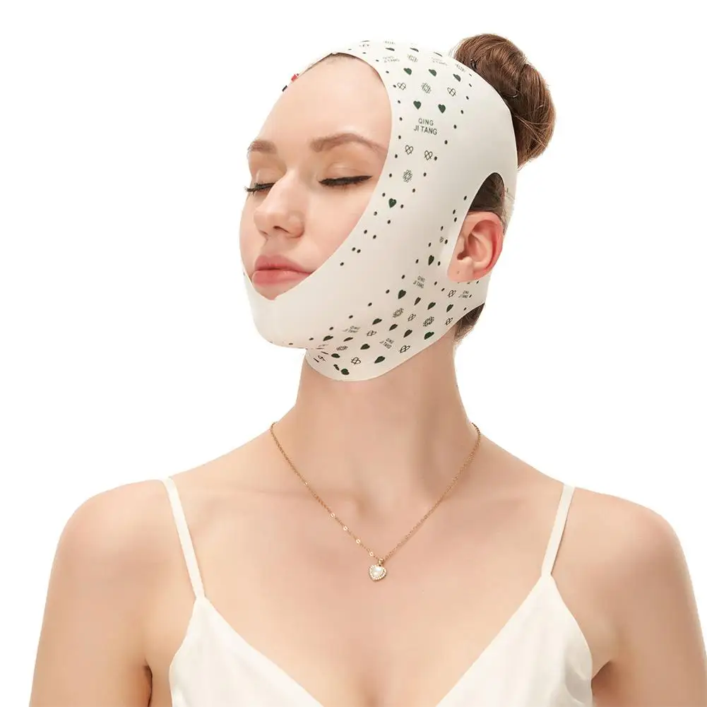 Porous Elastic Face Slimming Bandage V Line Face Shaper Beauty Cheek Strap Women Face Lift Massager Belt Facial Up Skin Chi K5C4