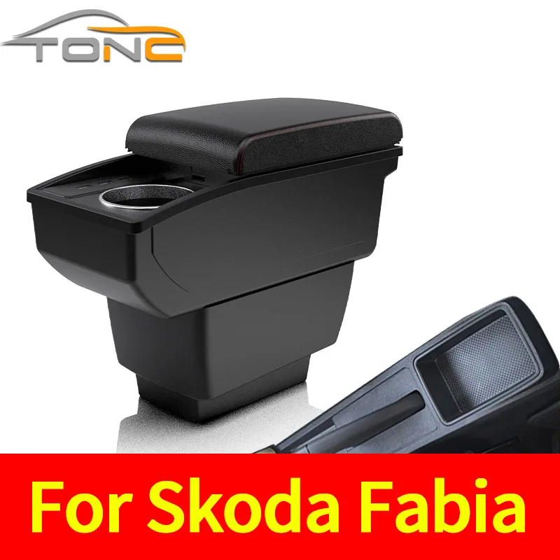 

For Skoda Fabia Armrest For Skoda Fabia 3 III Combi 2015-2021 Car Armrest box Retrofit parts Storage box car accessorie