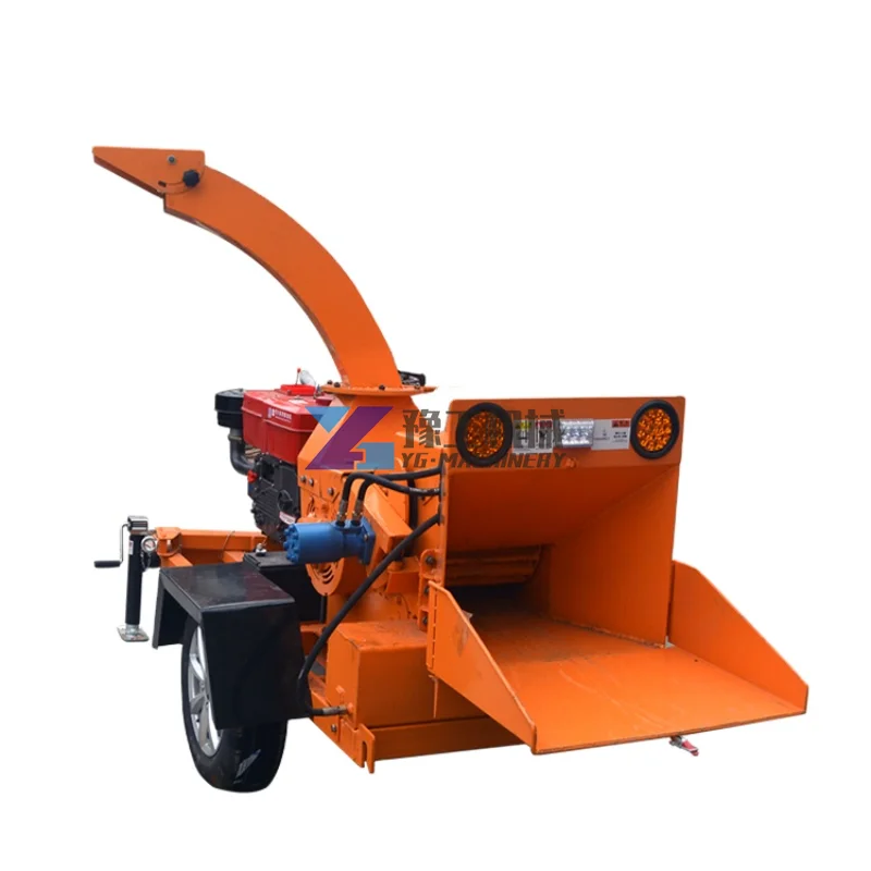 Garden Branch Crusher Electric Hot Selling Engine Pto Wood Shredder Chipper Machines Diesel for Sale