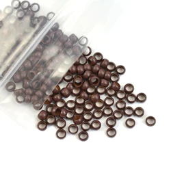 500pcs 3.0mm Hair Rings Beads for Hair Extensions Micro Hair Extensions Rings/Links/Beads without Silicone