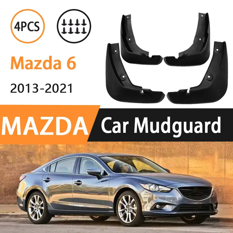 

4PCS Mudflaps For Mazda 6 2013 2014 2015 2016 2017 2018 2019 2020 2021 Mudguard Guard Fender Auto Accessories Mud Flaps Wheels