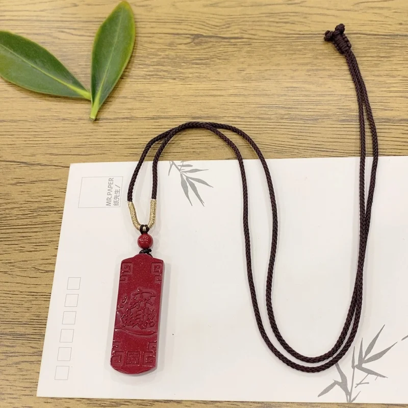 High-content purple gold sand pendant attracting wealth good fortune, ethnic style, fashionable and versatile