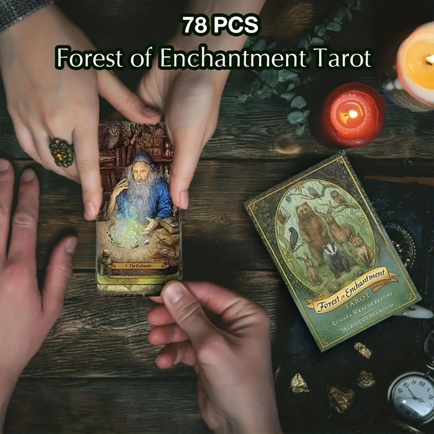 Forest of Enchantment Tarot Cards A 78 Deck Oracle Tarot Deck English Visions Divination Edition Borad Playing Games