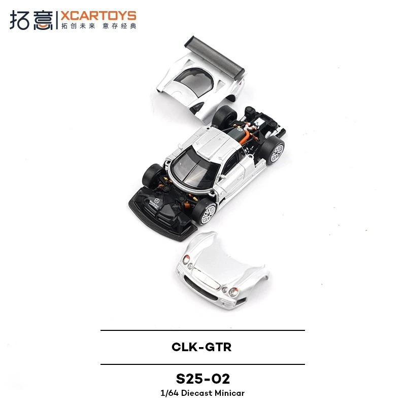 XCARTOYS POPRACE 1/64 CLK-GTR نموذج سباق السيارات الخارقة سبيكة دييكاست نموذج ألعاب أطفال بنين الكبار نموذج عشاق جامعيون