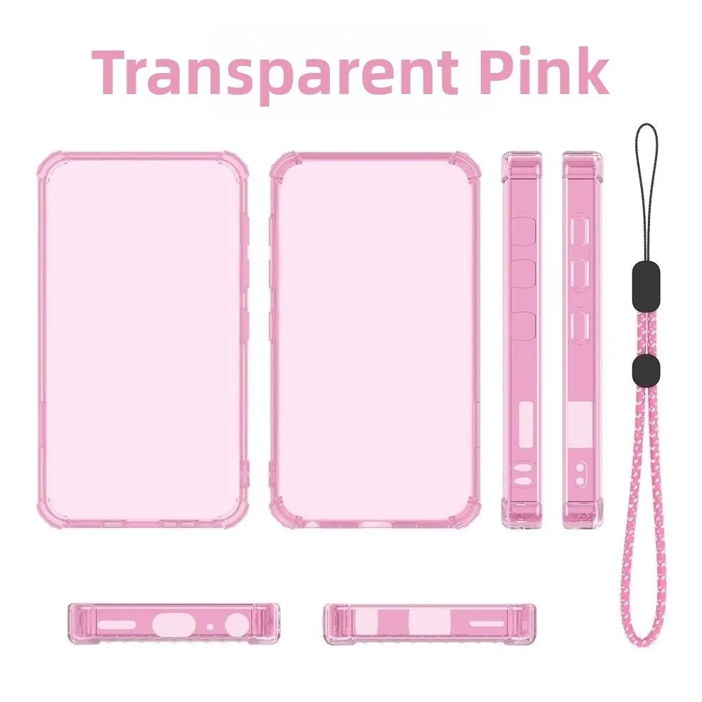 Transparent Protective Case Shockproof with Lanyard MP3 Player Cover Anti-Scratch Soft TPU for Innioasis G5 MP3 Player
