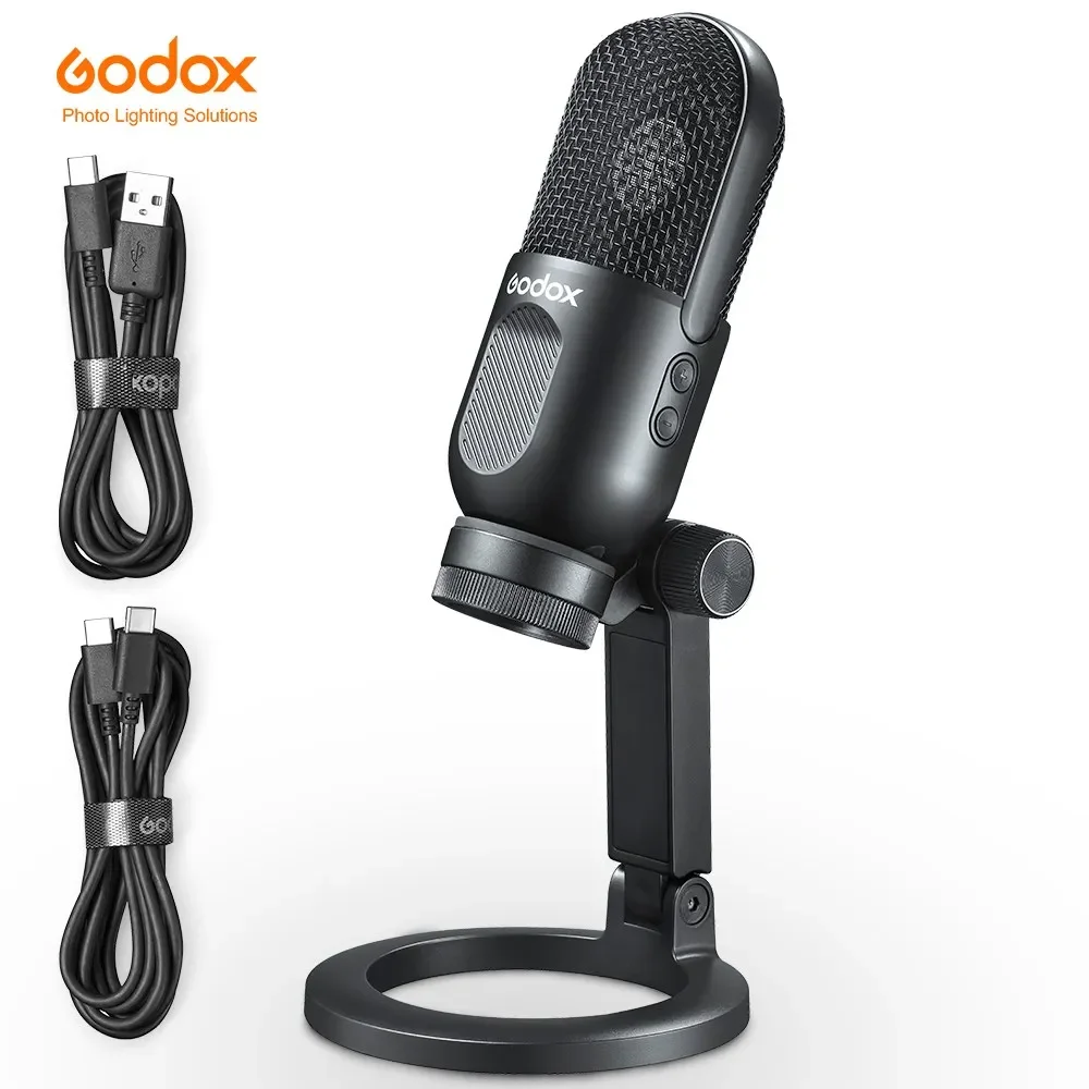 Godox UMic10 UMic12 Professional Studio Cardioid Condenser Karaoke Mic Computer USB Microphone for Conference Video Recording