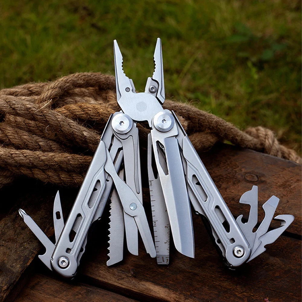 Alicate Táctico Multifuncional para Camping, Herramienta de Corte, Multiherramienta de Supervivencia Militar para Exteriores, Navaja de Bolsillo, Pinza Plegable Multiusos