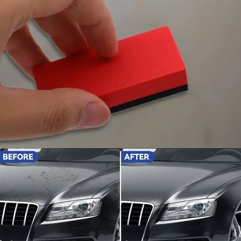 Car Polishing Paste with Sponge Auto Scratch Remover Tool Automotive Body Paint Care Repair Kit Scratch Removal Grinding Agent