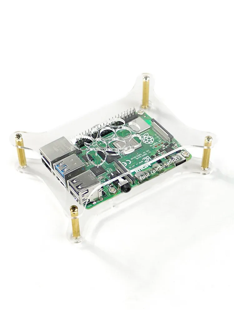 

Raspberry Pi Case Acrylic Case Raspberry Pi 4B/3B Case Multi-layer Stackable Free Assembly Cluster Case