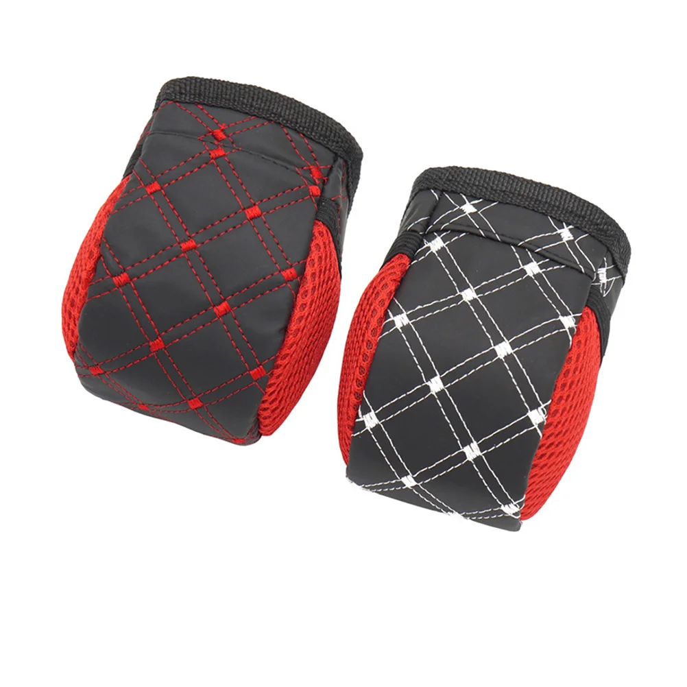 Mini Auto Storage Bags Car Pouch Glove Black-Red Car Storage Outlet Mobile Phone Bag (White Line)