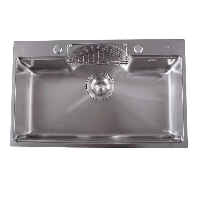 

Multifunctional, large single slot 304 stainless steel, sink, household, vegetable washing