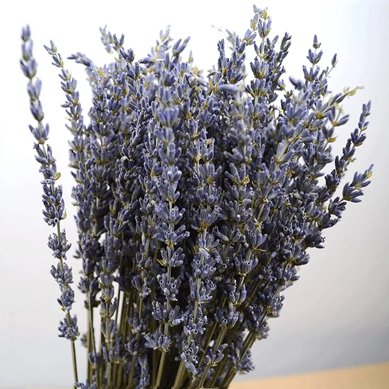 100% Natural Dried Lavender Flowers 50/100g Dry Lavender Bunches for Wedding Decoration, Home Fragrance,DIY Candles Epoxy Resin