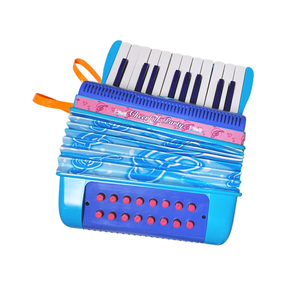 Mini 20-key 16-bass Accordion ABS Material & Buckle Lightweight Button Accordion Hand-eye Coordination Stage Musical Instrument