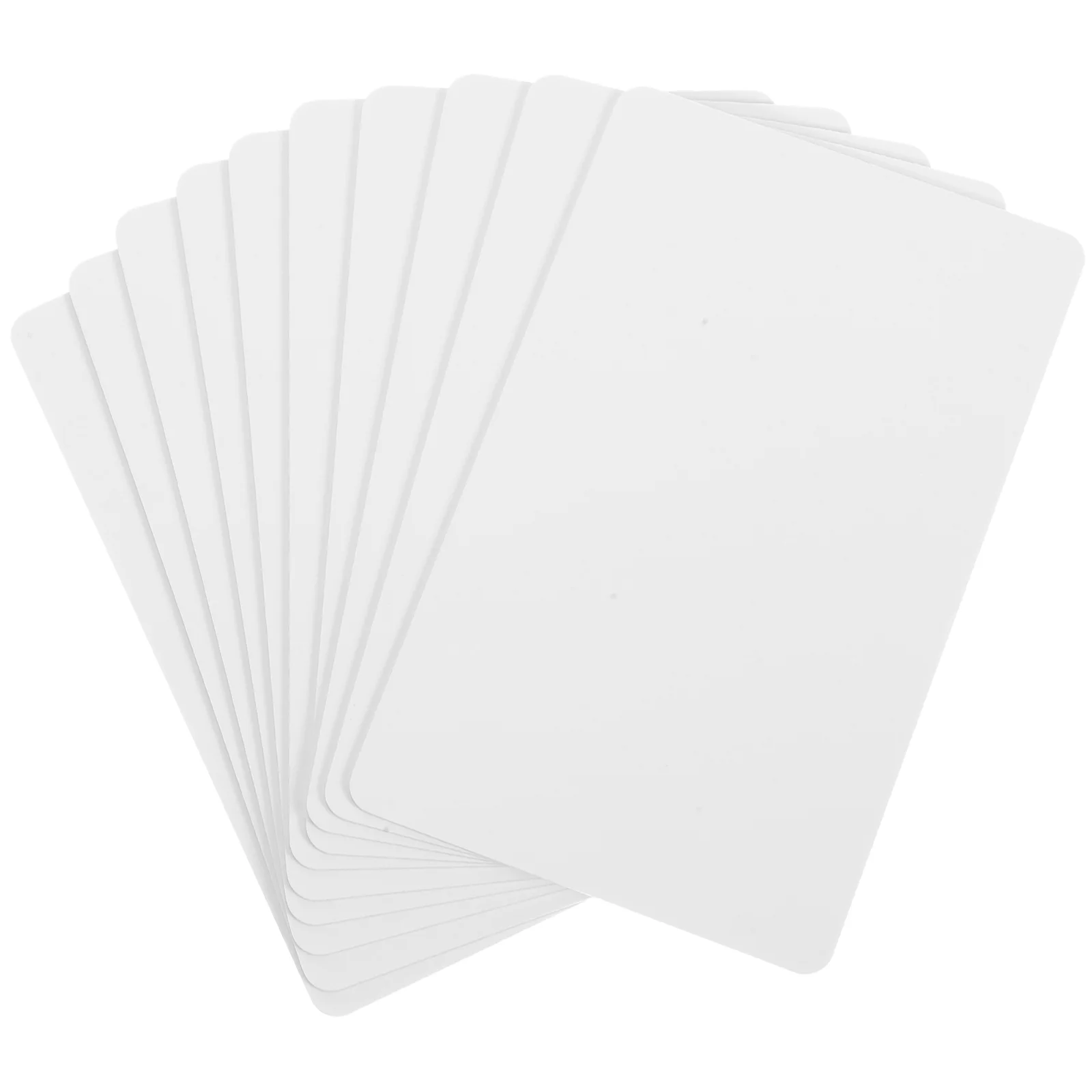 10 Pcs Employee Card Labels for Printer Blank Membership White Credit Jewelry Cards Gift Price Home DIY PVC Dual-side