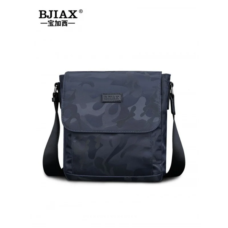 Bjiax new MEN\'S crossbody bag fashion casual small body bag Oxford cloth waterproof large capacity work commuting bag