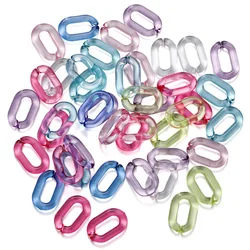 50/100 stĂŒcke Bunte Acryl Link Kette Karabinerverschluss SchlĂŒsselanhĂ€nger fĂŒr DIY Halskette Kette Schmuck Machen Zubehör Liefert