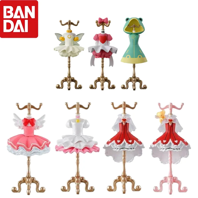 

Bandai натуральная Gashapon 12 см Kinomoto Sakura капсула-пустышка вешалка платье аниме экшн-фигурка коллекция украшения модели игрушки