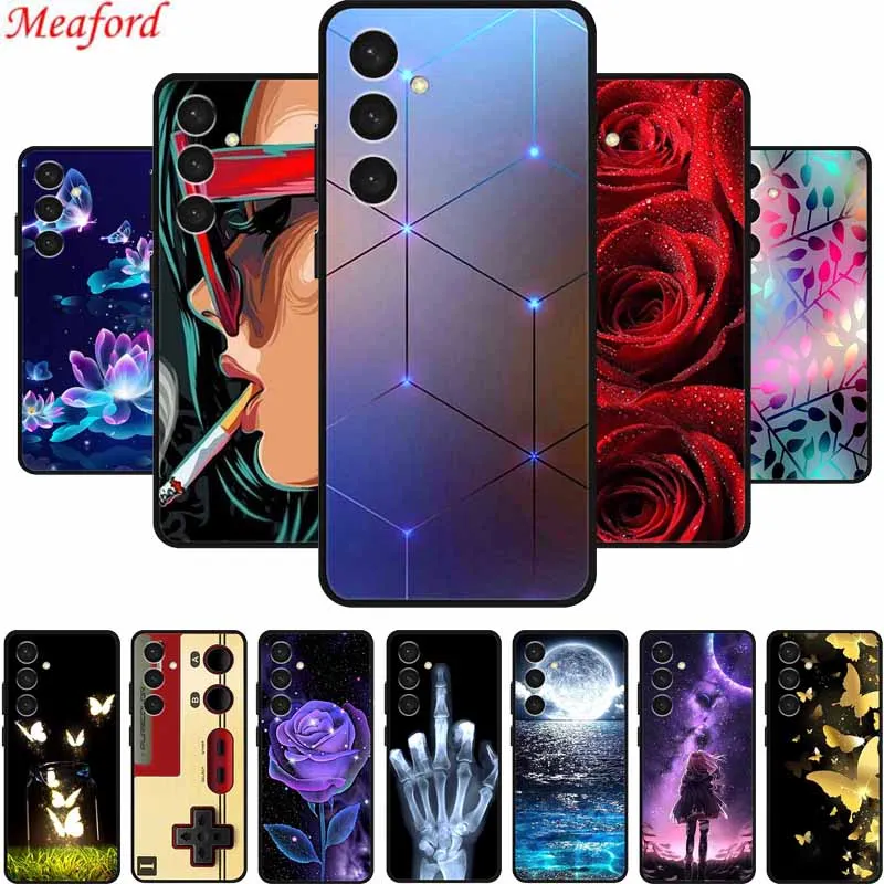 Voor Samsung Galaxy M35 Case M 35 Populaire Zwarte Siliconen Zachte Achterkant Hoes Voor Samsung M35 Telefoon Hoesje Hoesje 6.6 “Funda Coque