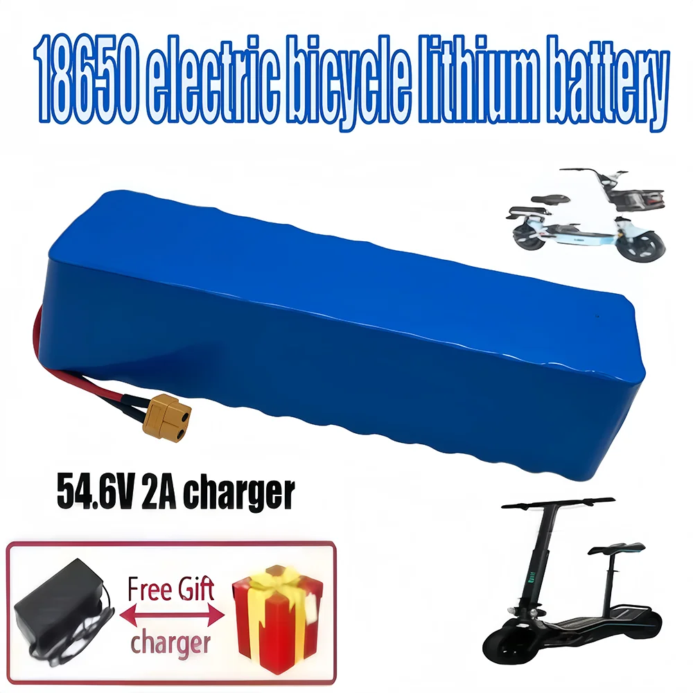 

48V 30Ah High-Power Battery Pack 13S2P18650 High-Capacity Lithium Battery with BMS Rechargeable Lithium-Ion Battery