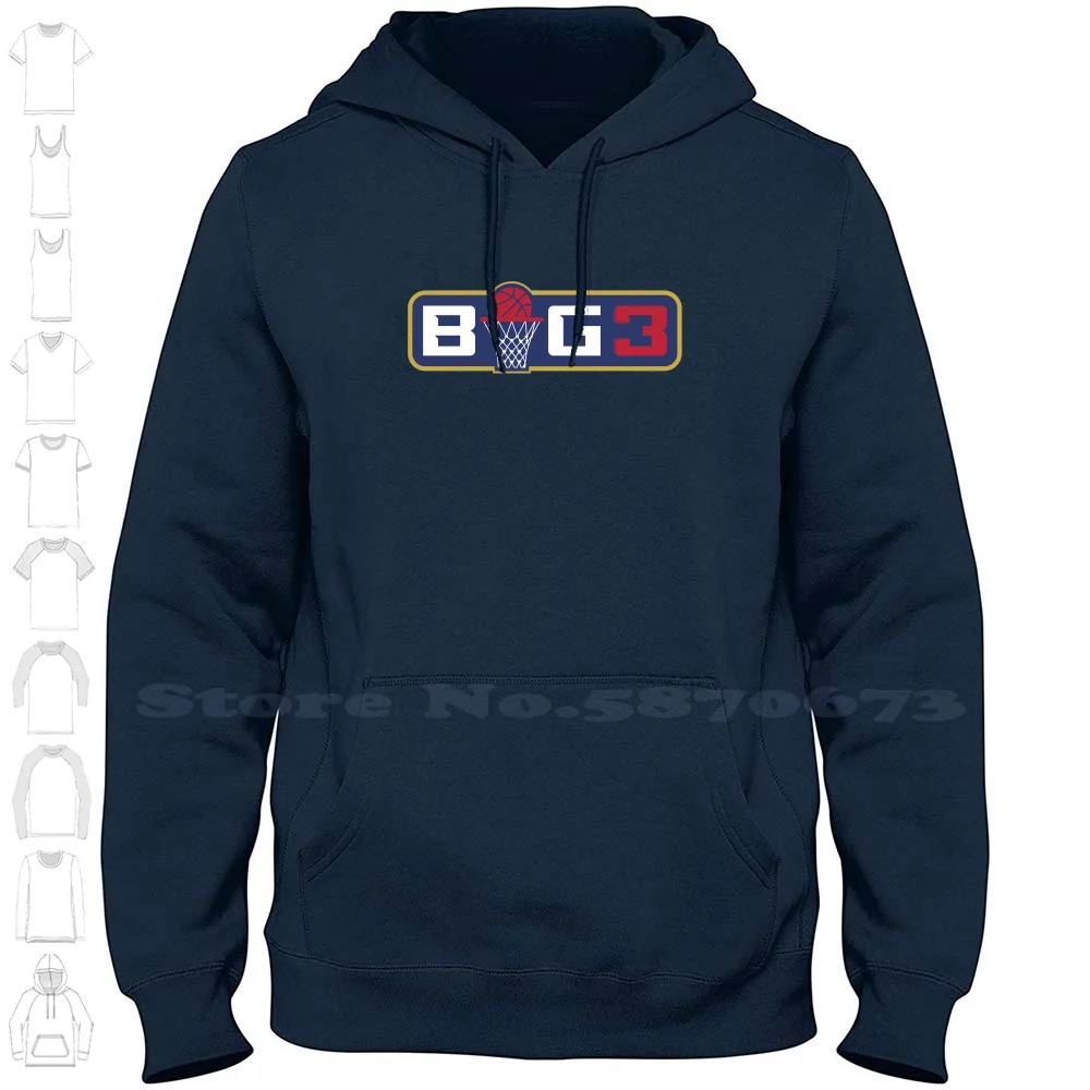 BIG3 League Logo Fashion Sweatshirt Top Quality 100% Cotton Hoodies