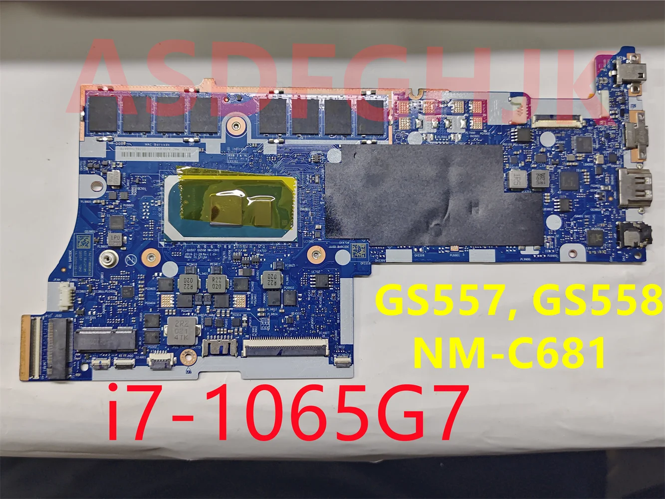

The original NM-C681 is suitable for Lenovo 5-15IIL05 GS557 GS558 laptop motherboard 4511BJ1210M NM-C681 SRG0N i7-1065G7 CPU 16G