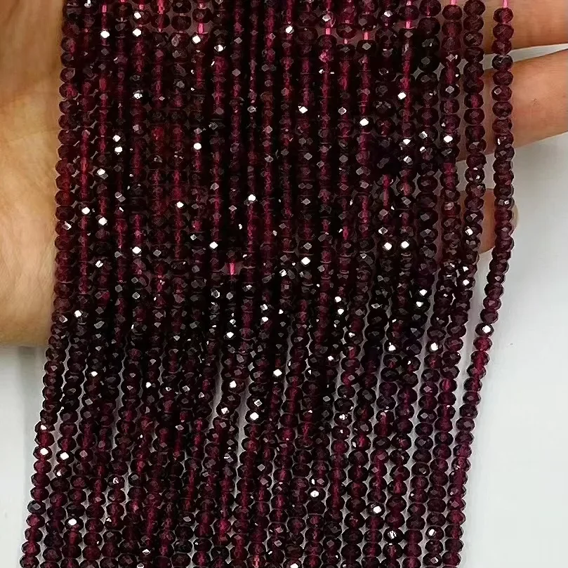 Natural Import Mozambique Garnet Slice Loose Beads for Jewelry Making DIY Bracelet Necklace 38cm Accessories Fashion Charms