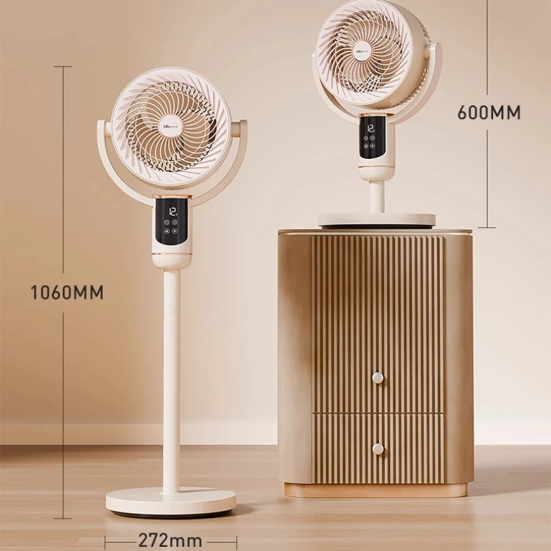 Turbo-Luftzirkulator mit 33 Fuß Windbereich ‌   Energiesparender Standventilator, abnehmbare Flügel, Kühlung im gesamten Raum, geräuschloser Nachtmodus