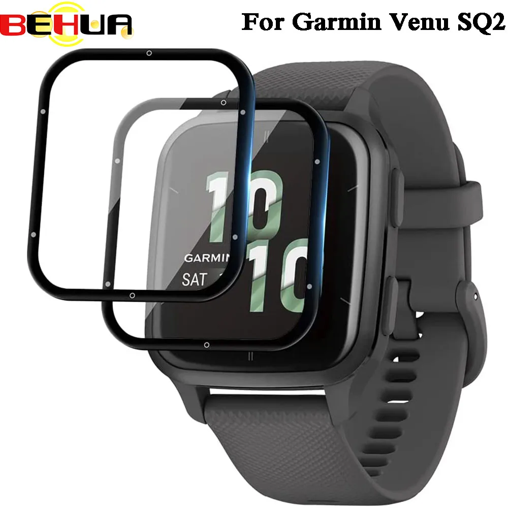 HD Clear Film for Garmin Venu Sq 2 SQ2 SmartWatch Protective Cover Guard 3D Full Coverage Screen Protector Anti-Scratch Films