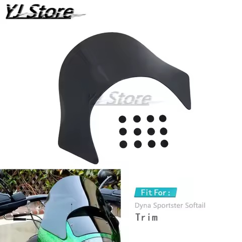 Fit For Harley Dyna Softail 1984-2017 Fotboy Sportster XL 1200N 883 Motorcycle Lip Fairing Windshield Windscreen Wind Deflector