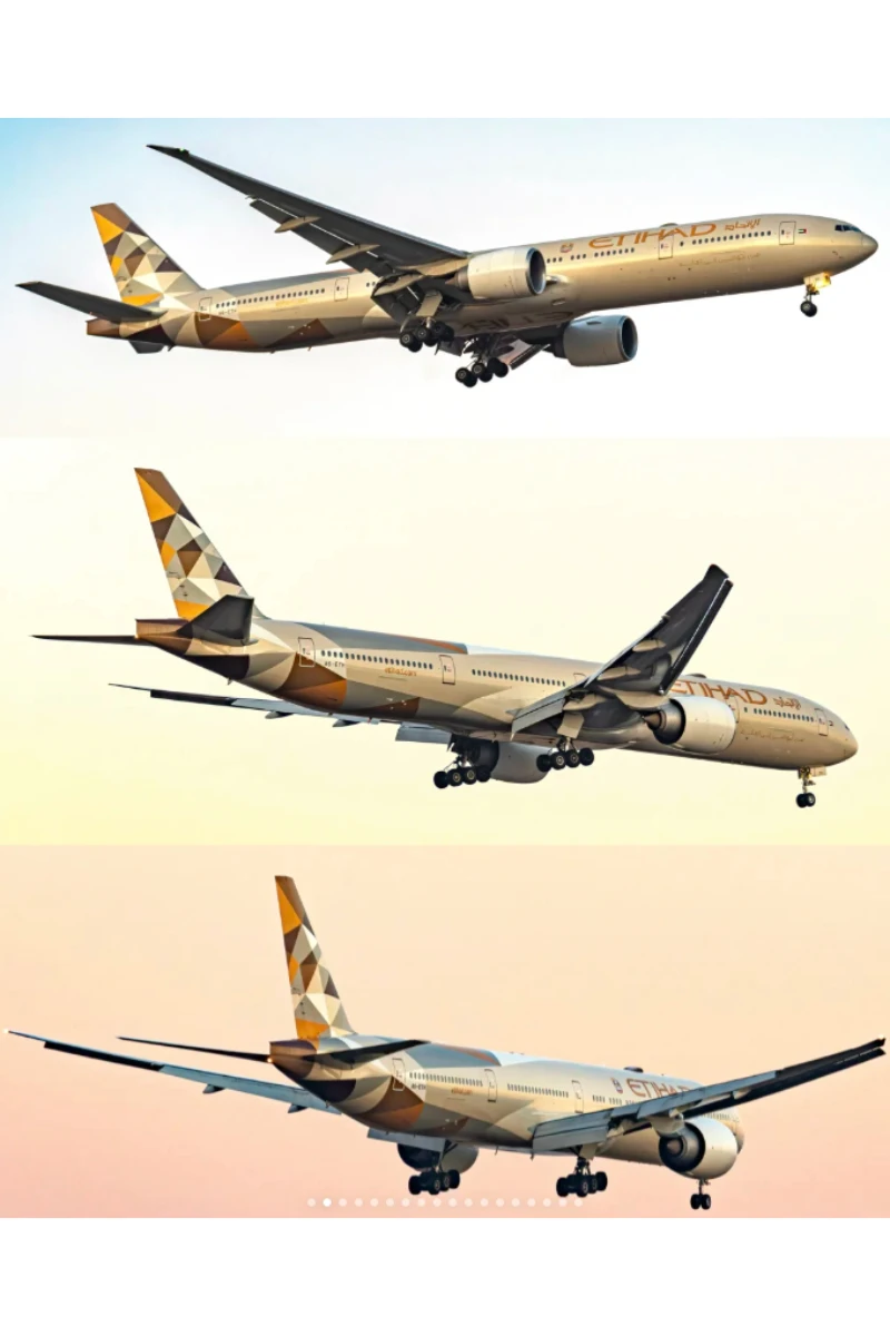 

Масштаб 1:130, 43 см, самолет Boeing Etihad Air B787/A380, модель самолета, литая под давлением смола, коллекция самолетов со светодиодным дисплеем