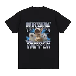 Professional Yapper Funny Cat Meme T Shirt Men Women Fashion Vintage Short Sleeve T-shirt Casual Cotton Cozy Oversized T Shirts